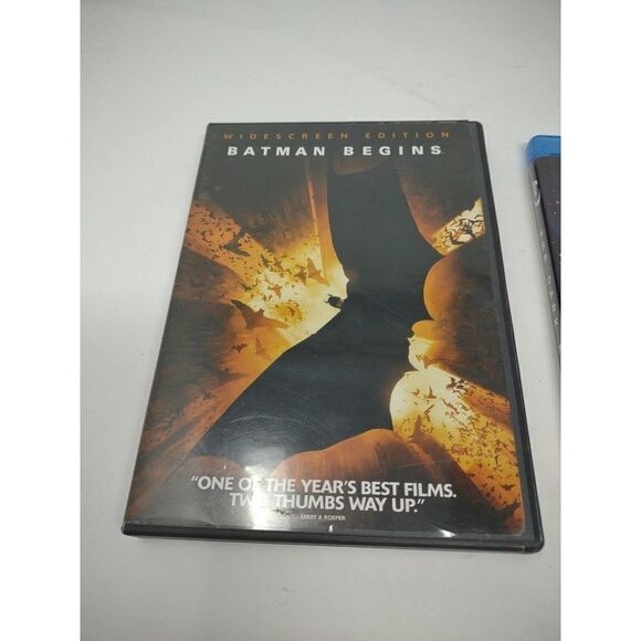 Batman Begins (DVD, 2005, Widescreen) Dark Knight and The Dark Knight Rises (BR) - Picture 2 of 5